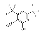 2-oxo-4,6-bis(trifluoromethyl)-1H-pyridine-3-carbonitrile Structure