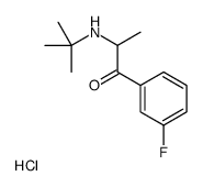 1-PROPANONE, 2-[(1,1-DIMETHYLETHYL)AMINO]-1-(3-FLUOROPHENYL)-, HYDROCHLORIDE structure