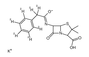 Benzyl Penicillinate-d7 Potassium Salt Penicillin G-d7 Potassium Salt Structure