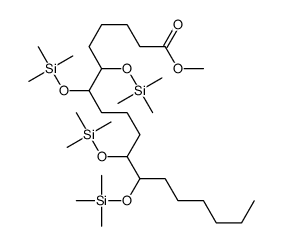 6,7,11,12-Tetrakis[(trimethylsilyl)oxy]octadecanoic acid methyl ester Structure