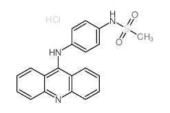 N-[4-(acridin-9-ylamino)phenyl]methanesulfonamide hydrochloride Structure