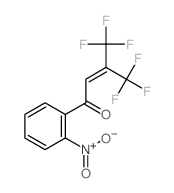 CROTONOPHENONE, 2-NITRO-4,4,4-TRIFLUORO-3-(TRIFLUOROMETHYL)-结构式