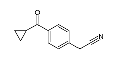 4-CYCLOPROPYLCARBONYLPHENYLACETONITRILE structure