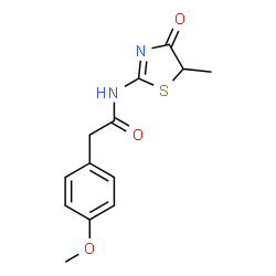 2-(4-Methoxyphenyl)-N-(5-methyl-4-oxo-4,5-dihydro-1,3-thiazol-2-yl)acetamide structure