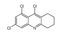 6,8,9-trichloro-1,2,3,4-tetrahydroacridine结构式