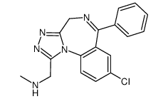 1-(8-chloro-6-phenyl-4H-[1,2,4]triazolo[4,3-a][1,4]benzodiazepin-1-yl)-N-methylmethanamine Structure