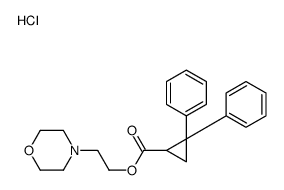 2-morpholin-4-ylethyl 2,2-diphenylcyclopropane-1-carboxylate,hydrochloride结构式