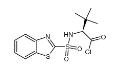 (S)-2-(benzo[d]thiazole-2-sulfonamido)-3,3-dimethylbutanoyl chloride结构式