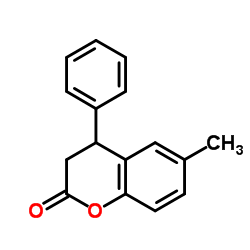 6-甲基-4-苯基色满-2-酮结构式