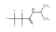 2,2,3,3,3-pentafluoro-N,N-dimethyl-propanethiohydrazide结构式