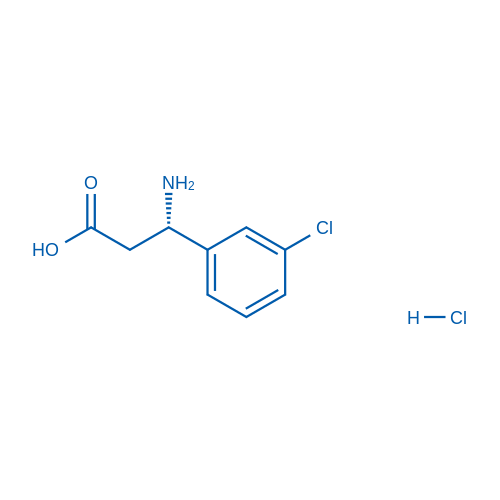 (S)-3-Amino-3-(3-chlorophenyl)propanoic acid hydrochloride Structure