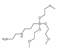 N-[3-[tris(2-methoxyethoxy)silyl]propyl]ethylenediamine结构式