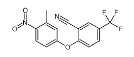 2-(3-methyl-4-nitrophenoxy)-5-(trifluoromethyl)benzonitrile结构式