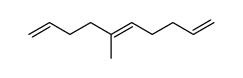 trans-5-methyl-1,5,9-decatriene Structure