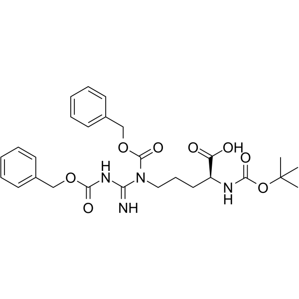 Boc-Arg(Z)2-OH Structure