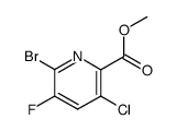 methyl 6-bromo-3-chloro-5-fluoro-2-pyridinecarboxylate结构式