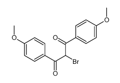 2-bromo-1,3-bis(4-methoxyphenyl)propane-1,3-dione structure