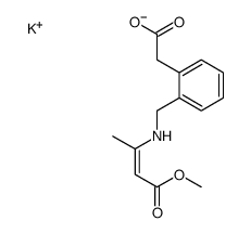 potassium [2-[[(3-methoxy-1-methyl-3-oxoprop-1-enyl)amino]methyl]phenyl]acetate Structure