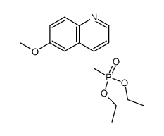 diethyl ((6-methoxyquinolin-4-yl)methyl)phosphonate Structure