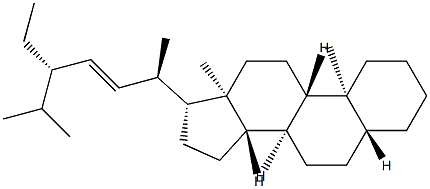 (22E)-5α-Stigmast-22-ene结构式