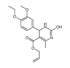 prop-2-enyl 4-(4-ethoxy-3-methoxyphenyl)-6-methyl-2-oxo-3,4-dihydro-1H-pyrimidine-5-carboxylate Structure