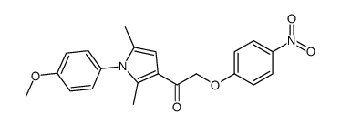 1-[1-(4-methoxyphenyl)-2,5-dimethylpyrrol-3-yl]-2-(4-nitrophenoxy)ethanone结构式