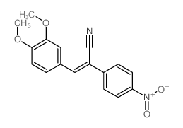 3-(3,4-Dimethoxyphenyl)-2-(4-(hydroxy(oxido)amino)phenyl)acrylonitrile structure