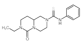 3-ethyl-2-oxo-N-phenyl-1,3,8-triazabicyclo[4.4.0]decane-8-carbothioamide Structure