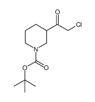 tert-butyl 3-(2-chloroacetyl)piperidine-1-carboxylate Structure