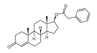 Testosterone phenylacetate structure