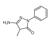 5-amino-2,4-dihydro-4-methyl-2-phenyl-3H-pyrazol-3-one结构式