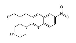 3-(3-fluoropropyl)-6-nitro-2-piperazin-1-ylquinoline Structure