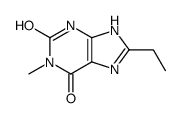 8-ethyl-1-methyl-3,7-dihydropurine-2,6-dione Structure