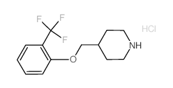 4-[[2-(TRIFLUOROMETHYL)PHENOXY]METHYL]-PIPERIDINE HYDROCHLORIDE结构式