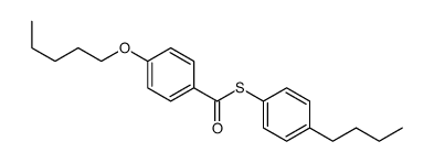 S-(4-butylphenyl) 4-pentoxybenzenecarbothioate结构式