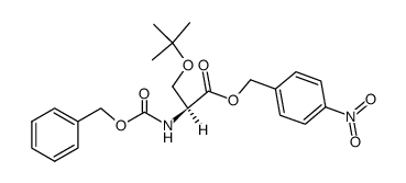 N-Benzyloxycarbonyl-β-O-tert.butyl-L-serin-[4-nitro-benzylester] Structure