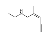 N-ethyl-2-methylpent-2-en-4-yn-1-amine Structure