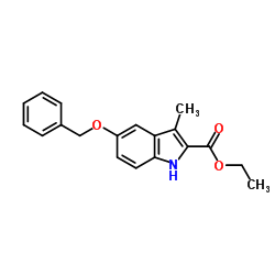 ethyl 3-methyl-5-phenylmethoxy-1H-indole-2-carboxylate Structure