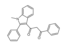 1-(1-methyl-2-phenylindol-3-yl)-3-phenylpropane-1,3-dione Structure