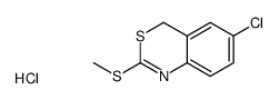 6-chloro-2-methylsulfanyl-4H-3,1-benzothiazine,hydrochloride Structure