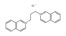 Isoquinolinium,2,2'-(1,3-propanediyl)bis-, dibromide (9CI) structure