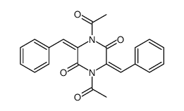 1,4-diacetyl-3,6-dibenzylidenepiperazine-2,5-dione Structure