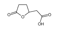 2-[(2R)-5-oxooxolan-2-yl]acetic acid Structure