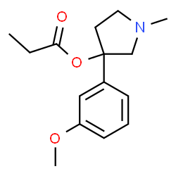 3-[3-(m-Methoxyphenyl)-1-methyl-3-pyrrolidinyl]propionic acid Structure