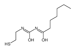 N-(2-sulfanylethylcarbamoyl)heptanamide Structure