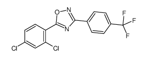 5-(2,4-dichlorophenyl)-3-[4-(trifluoromethyl)phenyl]-1,2,4-oxadiazole结构式