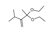 2,2-diethoxy-4-methyl-3-methylenepentane Structure