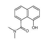 N,N-Dimethyl-8-hydroxy-naphthalin-1-carboxamid结构式