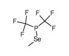 (methylselanyl)bis(trifluoromethyl)phosphane Structure