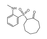 2-(2-Methylaminophenylsulfonyl)-cyclooctanon Structure